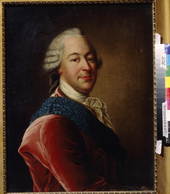 Porträt von Graf Michail Illarionowitsch Woronzow (1714-1767) von Louis Tocqué