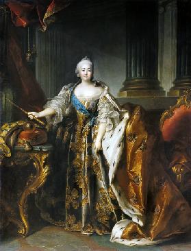 Porträt der Kaiserin Elisabeth (1709-1762) 1758