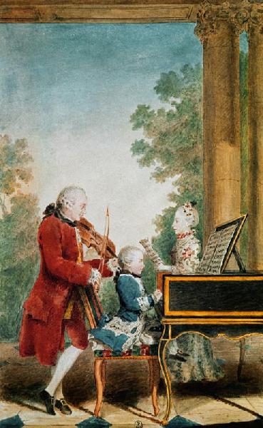 Mozart mit Vater & Schwester