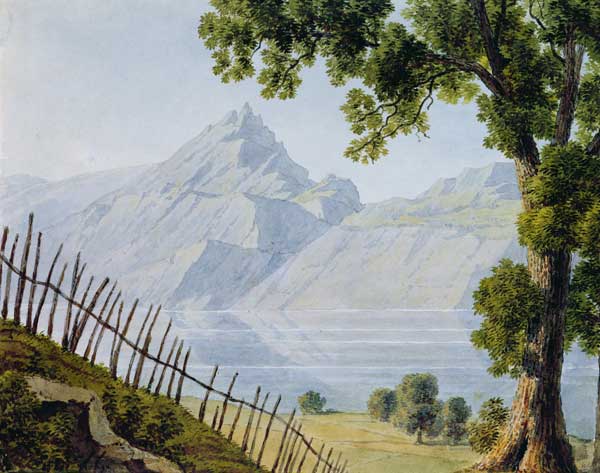View of Lake Bourget von Louise Cochelet