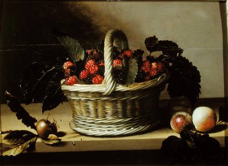 Basket of Blackberries and Raspberries von Louise Moillon