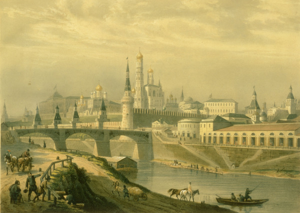 Moskau, Kreml von Louis Pierre Alphonse Bichebois