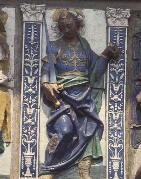 Justice, relief figure von Luca  della Robbia