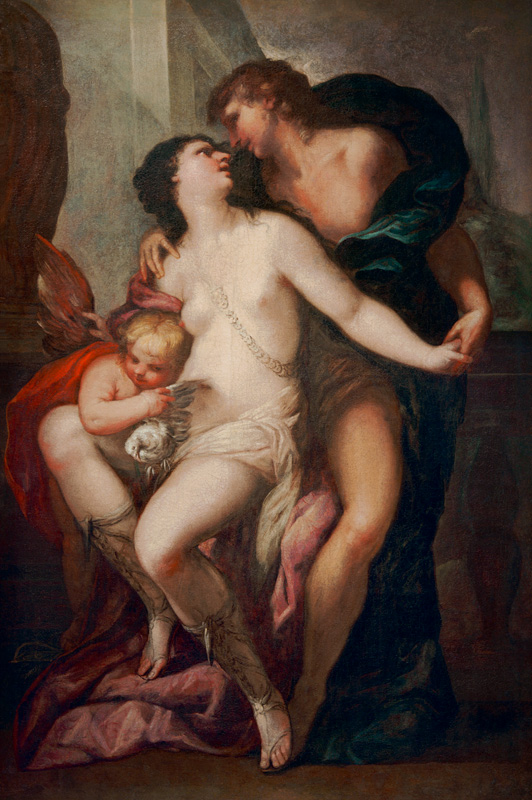 Venus und Adonis von Luca Giordano