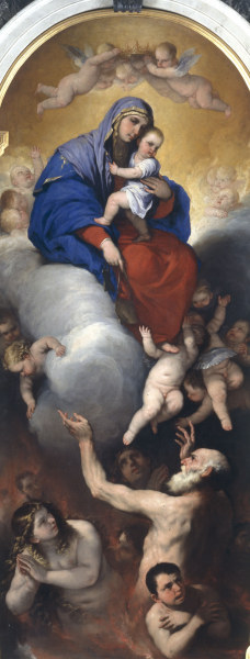 Luca Giordano / Mary and Purgatory /1652 von Luca Giordano