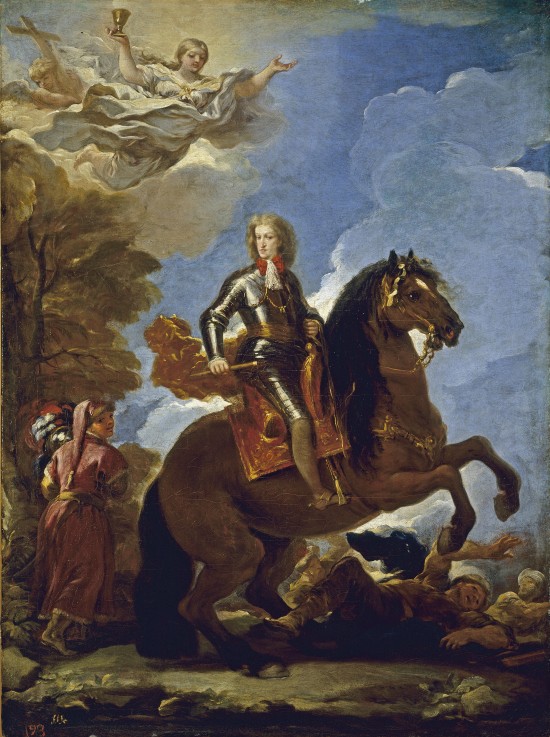 Reiterporträt von Karl II. von Spanien von Luca Giordano