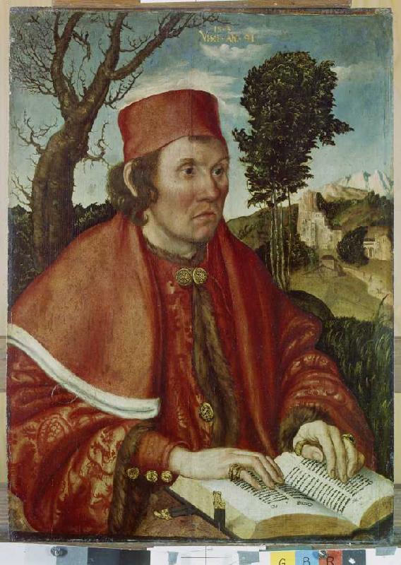 Bildnis des Johannes Stephan Reuss. von Lucas Cranach d. Ä.