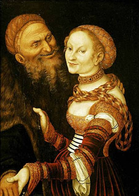 The Courtesan and the Old Man von Lucas Cranach d. Ä.