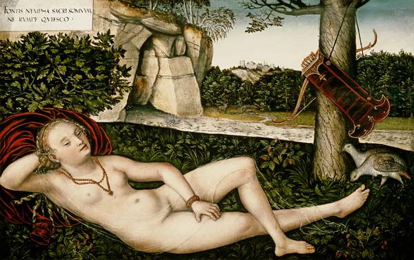 Diana Resting, or The Nymph of the Fountain von Lucas Cranach d. Ä.