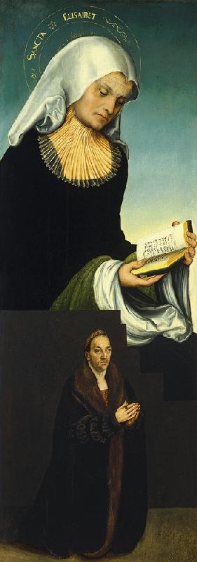 Heilige Elisabeth mit Herzog Georg von Sachsen als Stifter