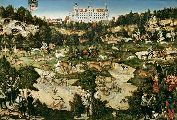 Hofjagd in Torgau zu Ehren Karls V. von Lucas Cranach d. Ä.