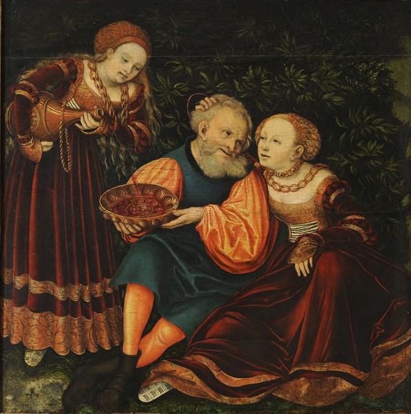 Lot und seine Töchter von Lucas Cranach d. Ä.