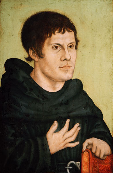 Portrait of Martin Luther (1483-1546) von Lucas Cranach d. Ä.