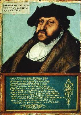 Portrait of John I (1468-1532) the Steadfast, Elector of Saxony c.1533