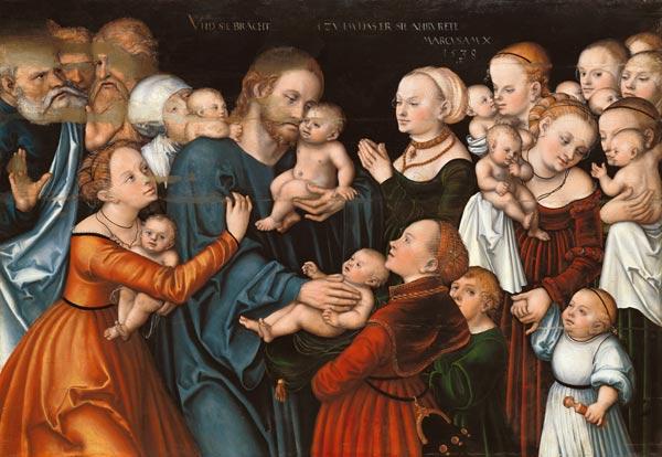 Christus segnet die Kinder 1538