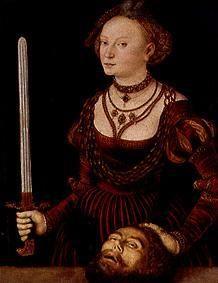 Judith mit dem Haupt des Holofernes.