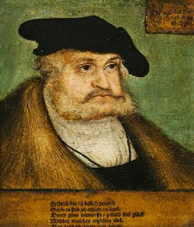 Portrait of Friedrich III (1463-1525) Elector of Saxony 1532