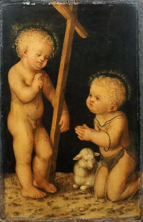 The Christ Child Blessing The Infant Saint John The Baptist