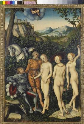 Das Urteil des Paris. 1528