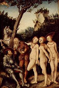 Das Urteil des Paris. von Lucas Cranach d. Ä.