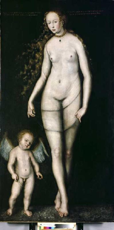 Venus mit Amor von Lucas Cranach d. Ä.