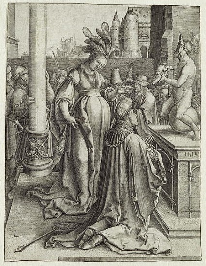 Solomon Prays in front of a Graven Image, c.1514 von Lucas van Leyden
