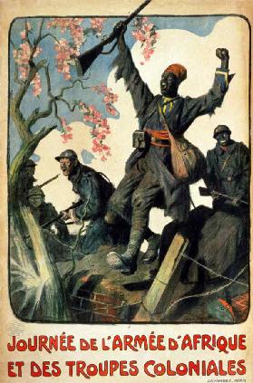 Ein Tag für die afrikanische Armee und die Kolonialtruppen 1917