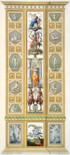 Panel from the Raphael Loggia at the Vatican, from 'Delle Loggie di Rafaele nel Vaticano', engraved published