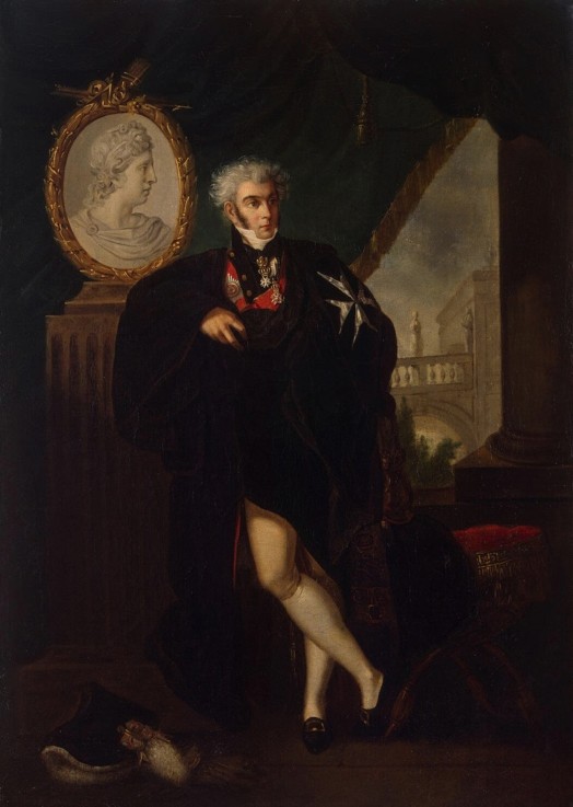 Porträt von Dmitri Lwowitsch Naryschkin (1758-1838) von Ludwig Guttenbrunn