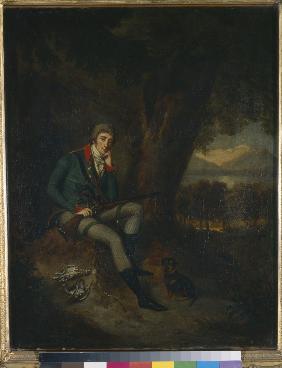 Porträt von Graf Nikita Petrowitsch Panin (1770-1837) im Jagdkostüm