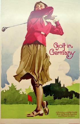 Golf in Germany / Information and Handbooks from all Tourist Agencies and Travel Bureaus 1930