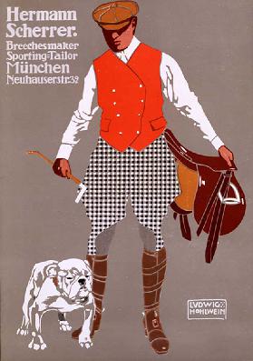 Werbung für Hermann Scherrer, Sporting Tailor, 1927 1927
