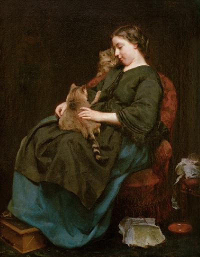 Die Katzenmutter 1856