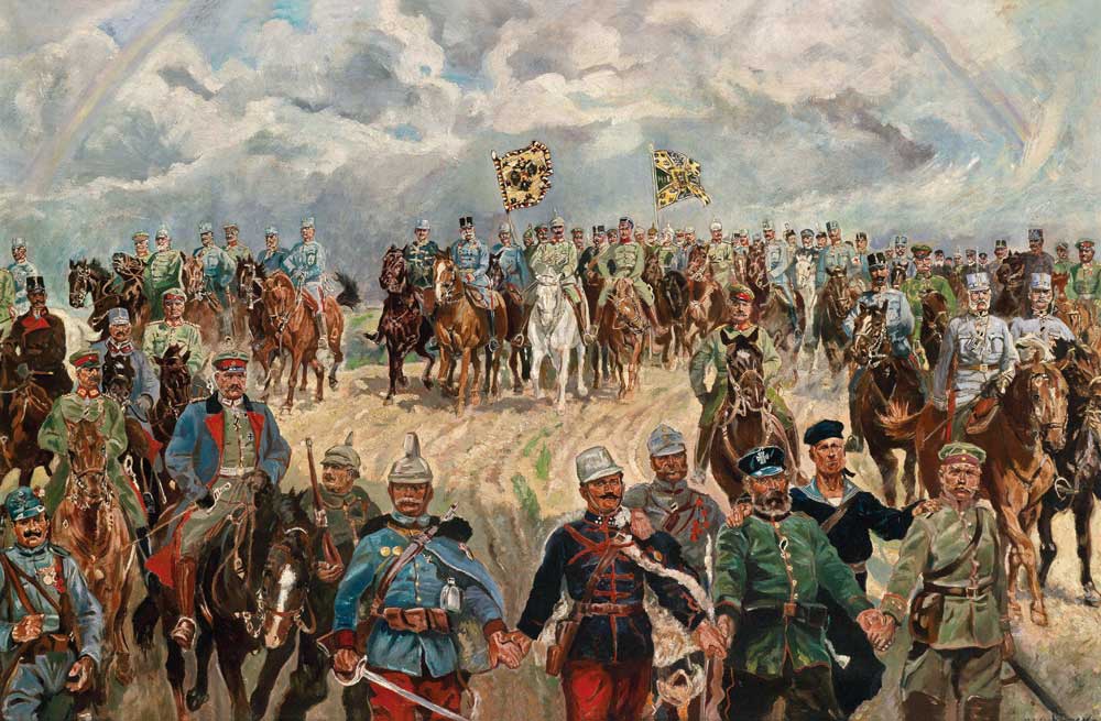 Die verbündeten Monarchen mit ihren Feldherren im 1. Weltkrieg von Ludwig Koch
