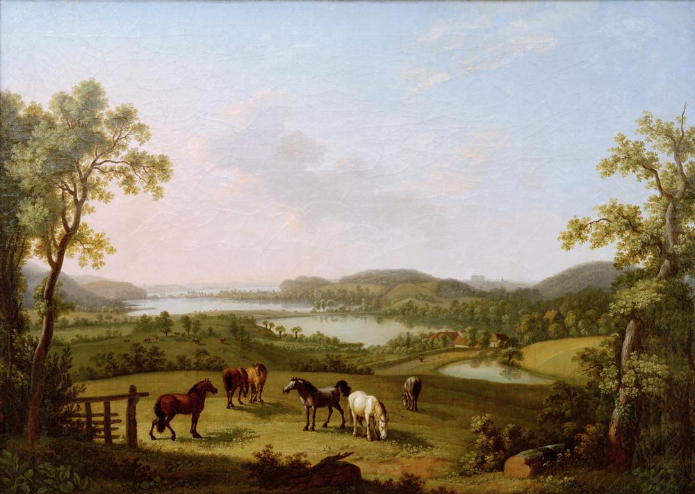 Der Plöner See von Bösdorf aus gesehen von Ludwig Philipp Strack