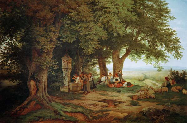 L.Richter, Pilgrims  rest von Ludwig Richter