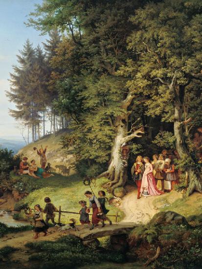 Brautzug im Frühling 1847