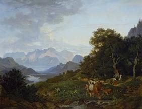 Salzburgische Landschaft mit dem Tannengebirge 1830