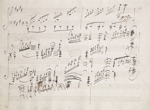 Score sheet of ''Moonlight Sonata'' von Ludwig van Beethoven