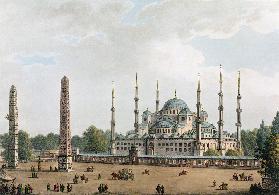 The Mosque of Sultan Achmet at Constantinople, plate 2 from 'Views in the Ottoman Dominions', pub. b 1810
