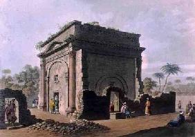Roman Triumphal Arch, Latachia in Syria, from 'Views in the Ottoman Dominions' 1810 oured
