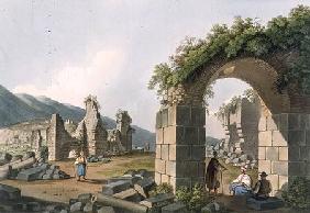 Ruins of the Baths at Ephesus, plate 43 from 'Views in the Ottoman Dominions', pub. by R. Bowyer 1810