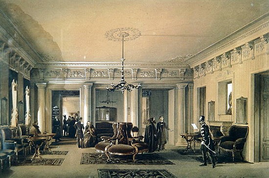 The Waiting Room of the Stagecoach Station in St. Petersburg von Luigi (Ludwig Osipovich) Premazzi