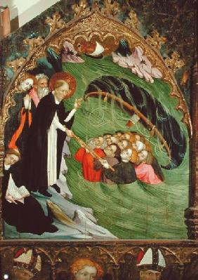 St. Dominic Rescuing Shipwrecked Fishermen from Drowning, detail from the Altarpiece of St. Dominic 1415