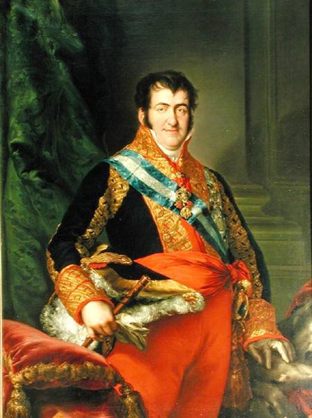 Ferdinand VII (1784-1833) von Luis Lopez Piquer