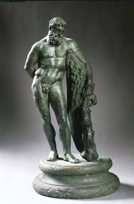 Herakles (Hercules) resting, a reduced von Lysippos