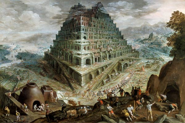 The Building of the Tower of Babel von Maerten van Valckenborch