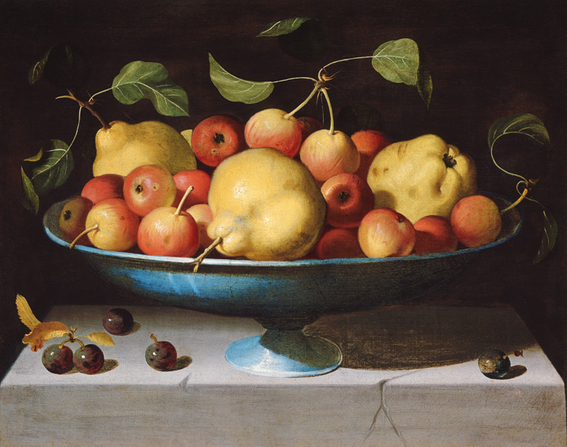 Fruchtschale mit Äpfeln und Birnen von Maestro della Fruttiera
