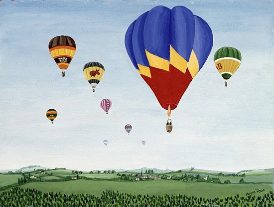 Ballooning over the Cotswolds  von  Maggie  Rowe