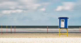 Langzeitbelichtung am Strand von Langeoog
